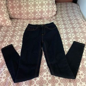High rise skinny jeans